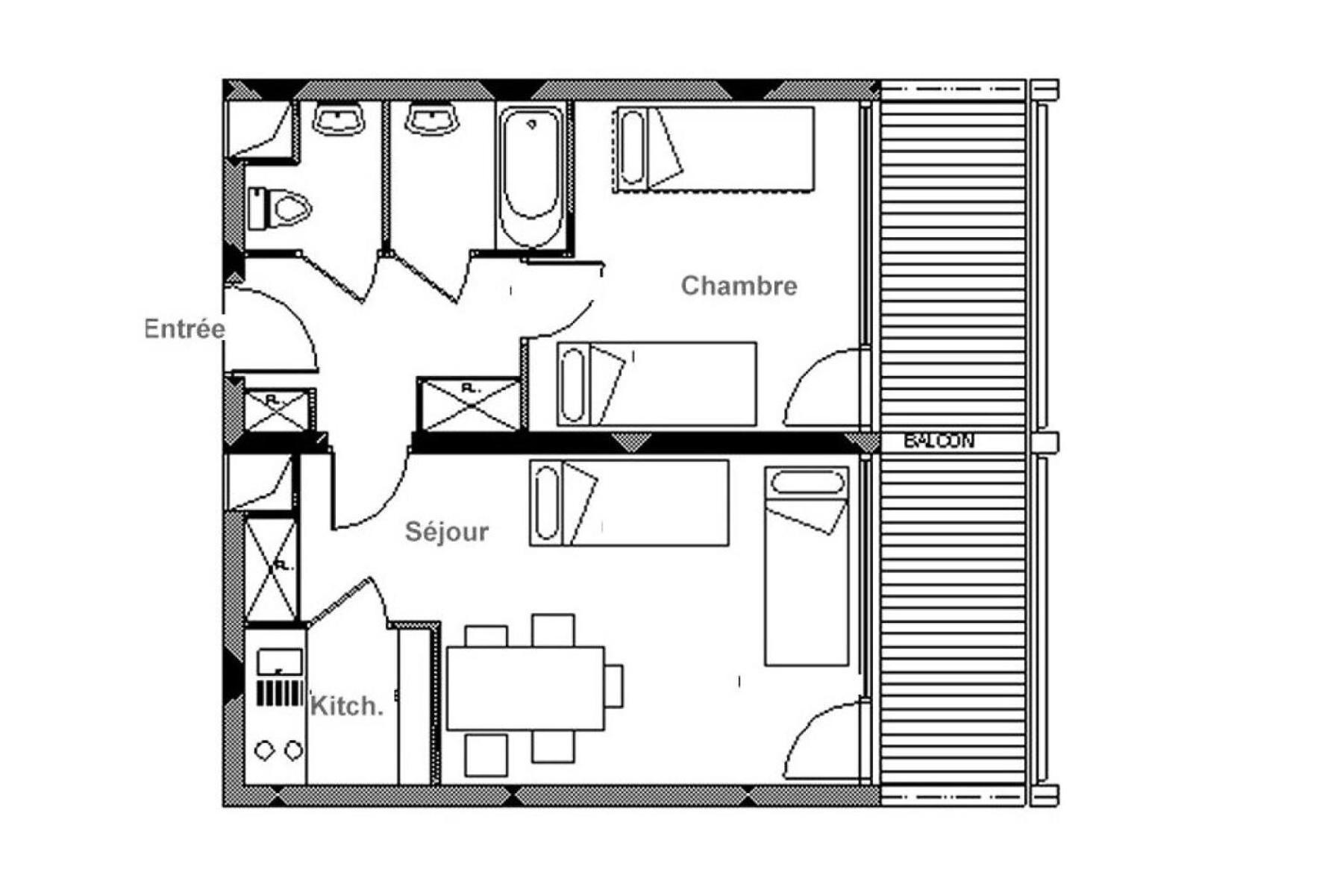 Residence Chaviere - Appartement Lumieux - Centre Station - Balcon Mae-3074 Saint-Martin-de-Belleville Eksteriør billede